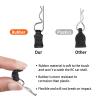 CrazyHobby 50pcs 1/8 1/10 RC Body Clips with Pull Tabs Compatiable with Traxass TRX4 Arrma Axial SCX10 Redcat Losi Tamiya HPI HSP Himoto RC Car (Silver) view 2