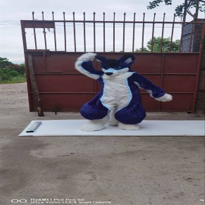 FurryMascot Blue Husky Kenomo Digigrade Legs Prop Fursuit Kigurumi Fursona Costumes Digitigrade Diy Maker