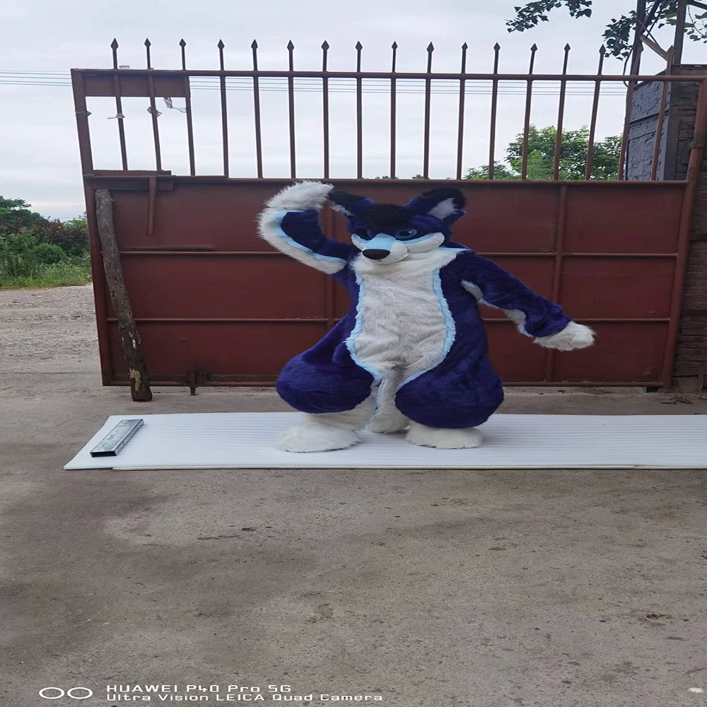 FurryMascot Blue Husky Kenomo Digigrade Legs Prop Fursuit Kigurumi Fursona Costumes Digitigrade Diy Maker