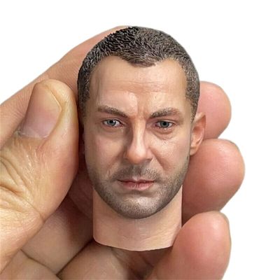 1/6 Scale Male Head Sculpt, Ranger Battalion Sergeant Male Soldier Long Neck Head Carved for 12inch Action Figure Doll (O)