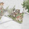 Artsadd Custom Woodland Animal Blanket for Baby Boys Kids Toddler, Personalized Jungle Animal Baby Blanket with Name, Customized Bear Deer Wolf Forest Adventure Awaits Blanket for Birthday view 4