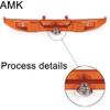 Aluminum Alloy Front Rear Bumper with Tow Hook Winch Base for 1/6 SCX6 Jeep JLU Wrangler 4WD Upgrade Parts-2 in 1 Orange (2 in 1 Orange) view 4