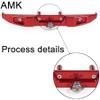 Aluminum Alloy Remote Crawler Car Front Rear Bumper with Tow Hook Winch Base for 1/6 SCX6 Jeep JLU Wrangler 4WD Upgrade Parts-2 in 1 Red (2 in 1 Red) view 4
