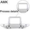 RC Crawler Car Front Rear Bumper with Tow Hook Winch Base for 1/6 SCX6 Jeep JLU Wrangler 4WD Upgrade Parts-2 in 1 Silver(2 in 1 Silver) view 4