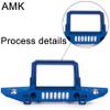 Aluminum Alloy RC Crawler Car Front Rear Bumper with Tow Hook Winch Base for 1/6 SCX6 Jeep JLU Wrangler 4WD Upgrade Parts-2 in 1 Blue (2 in 1 Blue) view 4