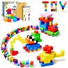Veneibe 72pcs Magnetic Blocks for Kids, Magnetic Building Cubes for Toddlers 3-5, Preschool STEM Educational Sensory Montessori Square Toy for 3 4 5 6 Boys & Girls 72pcs view 1