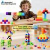 Veneibe 72pcs Magnetic Blocks for Kids, Magnetic Building Cubes for Toddlers 3-5, Preschool STEM Educational Sensory Montessori Square Toy for 3 4 5 6 Boys & Girls 72pcs view 4