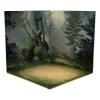 shamjina 1/12 Backdrop Storage Organizer Stand Vehicle Model Showcase for Action Figures Vehicle Scene Layout, Forest view 2