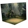 shamjina 1/12 Backdrop Storage Organizer Stand Vehicle Model Showcase for Action Figures Vehicle Scene Layout, Forest view 4