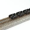 12pcs Model Train Bogie with Plastic Wheels 1:87 HO Scale 33" Model Railway Accessories (Style C) view 2