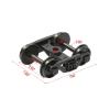 12pcs Model Train Bogie with Plastic Wheels 1:87 HO Scale 33" Model Railway Accessories (Style C) view 3