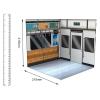 Menolana 1/12 Scale Backdrop Organizer Scene Display Vehicle Model Showcase Background for Action Figures Vehicle Scene Toy Diecast Car , Metro view 3