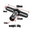 3pce 17mm Wheel Hex Wrench 4/5/5.5/7mm Small Sleeve Hex Socket Wheel Spanner Tool for 1/8 1/10 RC Car Truck Crawler Truggy Buggy Tires Tyre view 2