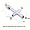 3pce 17mm Wheel Hex Wrench 4/5/5.5/7mm Small Sleeve Hex Socket Wheel Spanner Tool for 1/8 1/10 RC Car Truck Crawler Truggy Buggy Tires Tyre view 4
