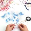 50 Pieces 2.75 Inch Baby Pacifier Baby Shower Plastic Pacifier for Baby Shower Pacifier, Baby Shower Gender Show Party Decoration DIY Baby Shower Birthday Party Gift (Blue) view 3