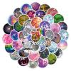 53Pcs Disco Ball Stickers Pack, Cool Aesthetic Trendy Vinyl Waterproof Sticker Decals for Water Bottle,Laptop,Phone,Scrapbooking,Journaling for Party Supply Favor Decor view 1