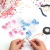 50 Pieces 2.75 Inch Baby Pacifier Baby Shower Plastic Pacifier for Baby Shower Pacifier, Baby Shower Gender Show Party Decoration DIY Baby Shower Birthday Party Gift (Pink and Blue) view 3