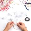 50 Pieces 2.75 Inch Baby Pacifier Baby Shower Plastic Pacifier for Baby Shower Pacifier, Baby Shower Gender Show Party Decoration DIY Baby Shower Birthday Party Gift (Clear) view 3