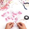 50 Pieces 2.75 Inch Baby Pacifier Baby Shower Plastic Pacifier for Baby Shower Pacifier, Baby Shower Gender Show Party Decoration DIY Baby Shower Birthday Party Gift (Pink) view 3