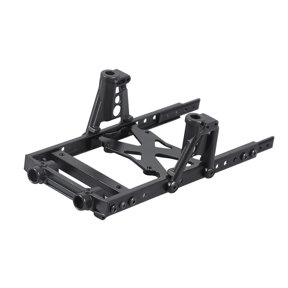 6x6 RC Crawler Body Metal Chassis Frame Kit with Shock Towers and Bumper Mount for 1/10 RC Crawler Ax-ial SCX10 90046 90047 Upgrade Part