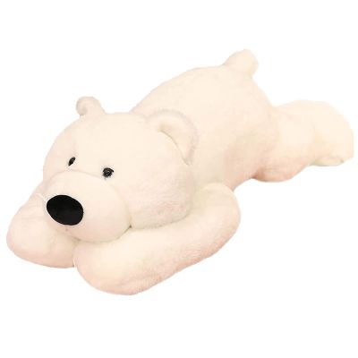 Doireum Weighted Stuffed Animals, Polar Bear Stuffed Animal Toy White Bear Weighted Plush Animals Throw Pillow Gifts for Boys Girls, 11.8 inch