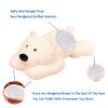Doireum Weighted Stuffed Animals, Polar Bear Stuffed Animal Toy White Bear Weighted Plush Animals Throw Pillow Gifts for Boys Girls, 11.8 inch view 2