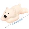 Doireum Weighted Stuffed Animals, Polar Bear Stuffed Animal Toy White Bear Weighted Plush Animals Throw Pillow Gifts for Boys Girls, 11.8 inch view 4