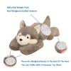 Doireum Weighted Stuffed Animals, 6.2 lbs Weighted Husky Stuffed Animal Plush Toy Cute Huskies Plush Animals Throw Pillow Gifts for Boys Girls, 29.5 inch view 2