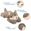 Doireum Weighted Stuffed Animals, 6.2 lbs Weighted Husky Stuffed Animal Plush Toy Cute Huskies Plush Animals Throw Pillow Gifts for Boys Girls, 29.5 inch view 3