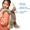 Doireum Weighted Stuffed Animals, 6.2 lbs Weighted Husky Stuffed Animal Plush Toy Cute Huskies Plush Animals Throw Pillow Gifts for Boys Girls, 29.5 inch view 4