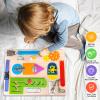Montessori Busy Board for Toddlers, Wooden Sensory Toys, Preschool Learning Activities for Fine Motor Skills Travel Toy, Basic Life Skills Educational Gifts for 1 2 3 Years Old Kids Boys Girls view 2