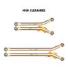 INJORA Brass High Clearance Front 4 Links Set 43g Links Set for SCX24 Gladiator Dodge Power Wagon Axial 1/24 RC Crawler Car(Brass) view 2