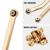 INJORA Brass High Clearance Front 4 Links Set 43g Links Set for SCX24 Gladiator Dodge Power Wagon Axial 1/24 RC Crawler Car(Brass) view 4
