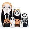GRPSKCOS Nesting Dolls- Valentines Day Gifts for Kids Birthday Cute Angel Girls Stacking Russian Matryoshka Dolls Toys Set of 5 (03 Pumpkin) view 1