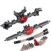 Aluminum Alloy Complete Front CNC Axle Set 30T/8T for 1/10 RC Crawler AR44 SCX10 II 90047 90046 AX90060 Builders Kit Upgrade(Gray Axle Set) view 1