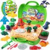 Crelloci Dinosaur Color Dough Toys, 37 PCS Dino Theme Color Tools and Molds Accessories for Boys Girls Christmas Halloween Party Gift view 1