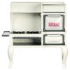 Melody Jane Dolls Houses Dollhouse Vintage White & Grey Roper Range Cooker Stove 1:12 Kitchen Furniture view 1