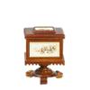 Dolls House Walnut 18th C Small Teapoy Table JBM Miniature Living Room Furniture view 1