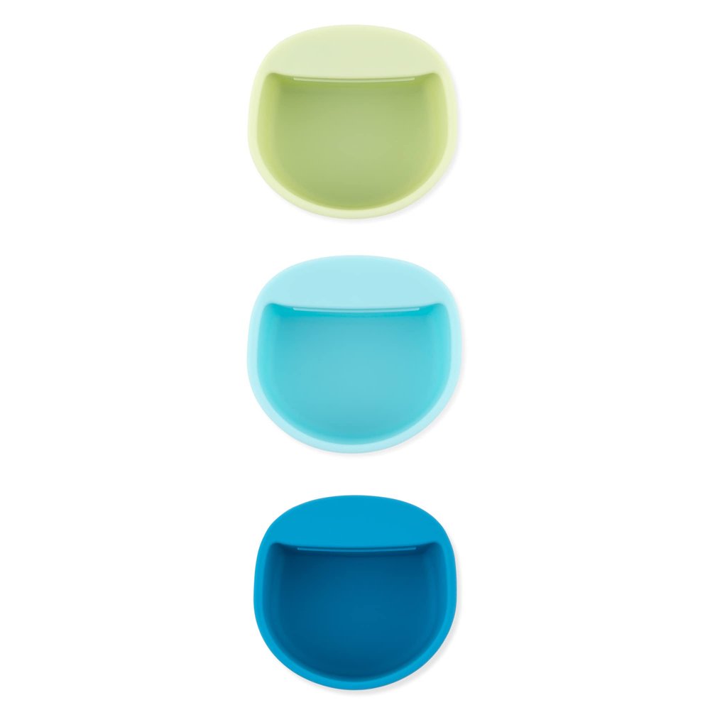 Bumkins Baby Silicone Little Dippers, Attaches to Bowls, Dishes and Plates, Sauce Cup, Holds Condiments, Dip, Puree, Toppings, Baby Led Weaning, Essential Feeding Supplies, for Babies 6 Months Up