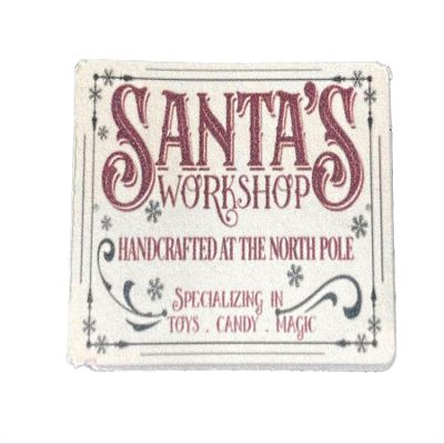 Melody Jane Dolls Houses Dollhouse Santas Workshop Picture Poster Miniature Wall Decor Accessory 1:12