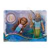 Disney The Little Mermaid Ariel Doll and King Triton Petite Gift Set, 6 Inches Tall with Dinglehopper, Candelabra and King Tritons Trident Accessory Toys view 3