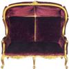 Melody Jane Dolls Houses Dollhouse Red Medieval Double Porter Chair JBM Miniature Hall Furniture 1:12 view 1