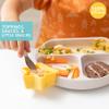 Bumkins Baby Silicone Little Dippers, Attaches to Bowls, Dishes and Plates, Sauce Cup, Holds Condiments, Dip, Puree, Toppings, Baby Led Weaning, Essential Feeding Supplies, for Babies 6 Months Up view 2