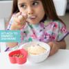 Bumkins Baby Silicone Little Dippers, Attaches to Bowls, Dishes and Plates, Sauce Cup, Holds Condiments, Dip, Puree, Toppings, Baby Led Weaning, Essential Feeding Supplies, for Babies 6 Months Up view 3