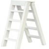 Dollhouse Large Set of Step Ladders Miniature White Garden Accessory 1:12 view 1
