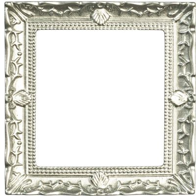 Melody Jane Dollhouse Silver Empty Picture Frame Miniature Paining Accessory 1:12 Lrg