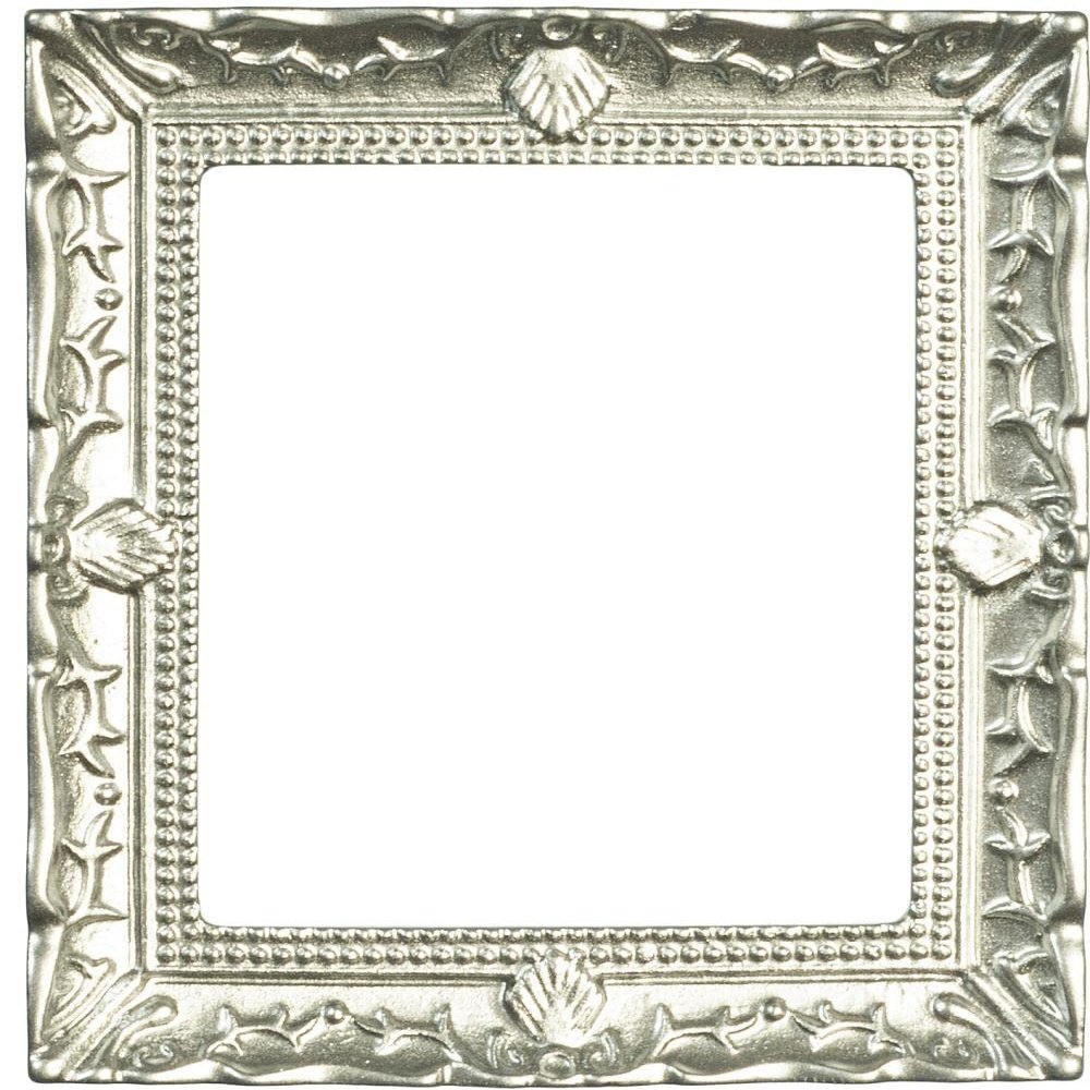 Melody Jane Dollhouse Silver Empty Picture Frame Miniature Paining Accessory 1:12 Lrg