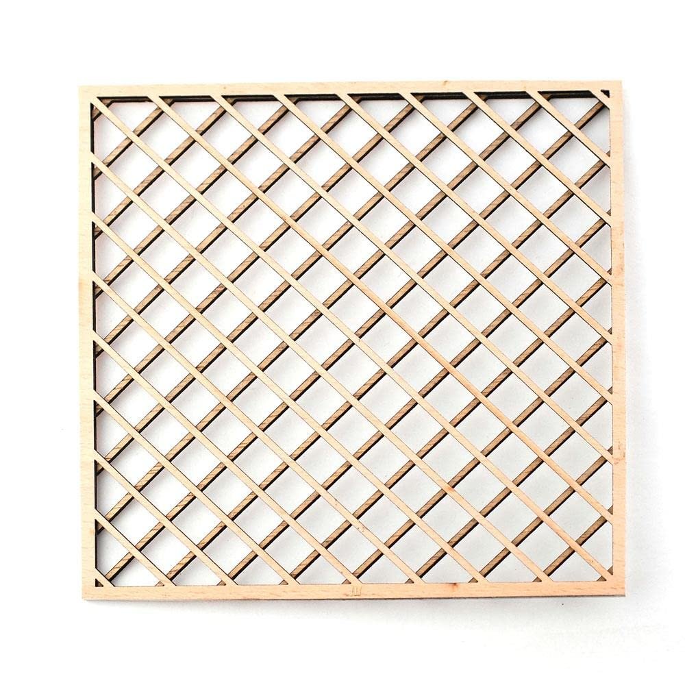 Melody Jane Dolls Houses Dollhouse Large Trellis Wall Panel Miniature Bare Wood Garden Accessory 1:12