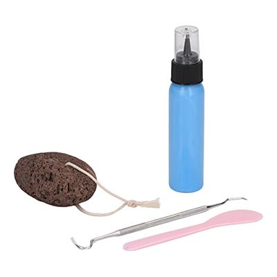Pick Peel Stone Kit, Picking Rock Kit, Oval Stone DIY Toy Relaxing Relief Pick Rock Toy Fidget Toy Anxiety Relief Mental Relaxation Picking Toy for Children Adults for ADHD OCD Relieve(Blue Latex)