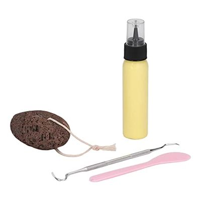 Pick Peel Stone Kit, Picking Rock Kit, Oval Stone DIY Toy Relaxing Relief Pick Rock Toy Fidget Toy Anxiety Relief Mental Relaxation Picking Toy for Children Adults for ADHD OCD Relieve(Yellow Latex)